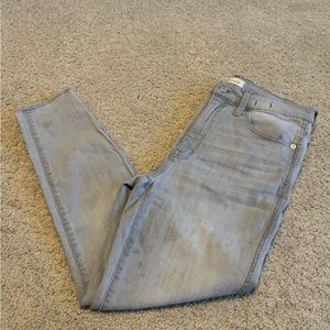 Grey madewell high rise skinny jeans
